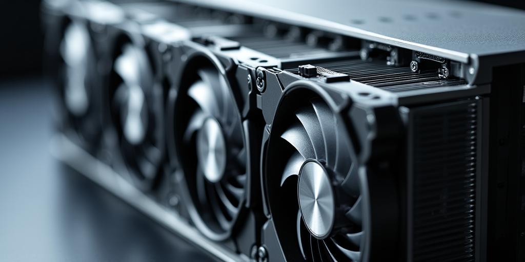 Close-up van een krachtige ASIC miner