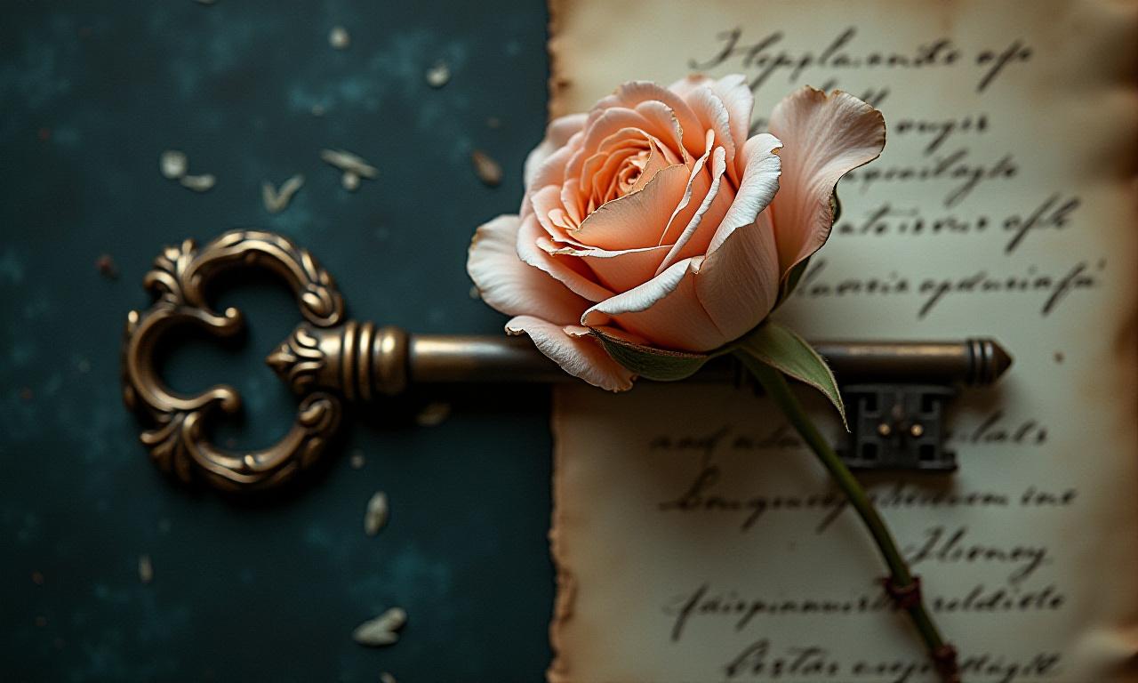 Artistic representation of digital security and botanical elements